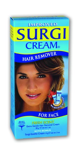 Hair Remover Surgi-crème pour le visage, 1-Ounce Tubes (Pack de 3)