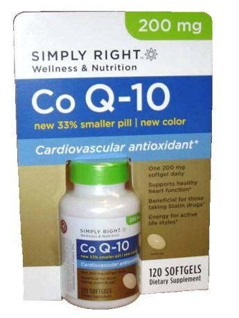 Il suffit droit Co Q-10 200 mg Coenzyme cardiovasculaire Antioxydant 120 Softgels