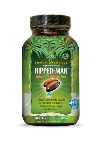 Irwin Naturals haute performance Ripped-Man, 100-Soft-Gel bouteille