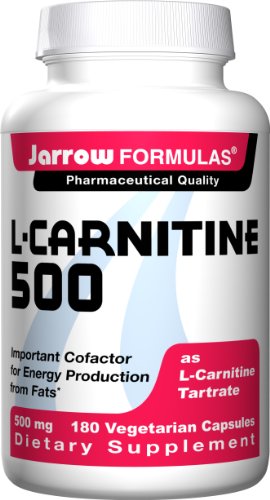 Jarrow Formulas L - Carnitine Tartrate 500mg, 180 Capsules