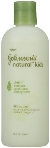 Johnson Enfants naturel 3-en-1 Shampoing, revitalisant et le corps, 10-Ounce (Pack de 2)