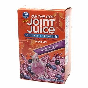 Joint Blueberry Juice Acai Glucosamine Chondroïtine + Mix Complément alimentaire Boisson, 30 enveloppes.