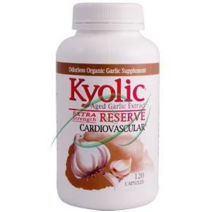 Kyolic Extrait d'ail vieilli cardiovasculaire Réserve Extra Strength - 120 Capsules
