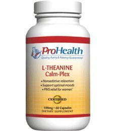 La L-théanine Calme-Plex avec le GABA et le 5-HTP (Suntheanine ®) (100 mg, 60 capsules de taille moyenne)