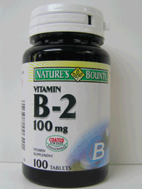 La vitamine B-2 comprimés de 100 mg, par la nature de Bounty-10