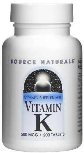 La vitamine-K-500-mcg-200-Comprimés par Source Naturals-