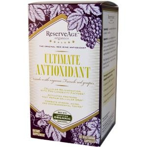Le resvératrol antioxydant ultime Reserveage faite à la grenade thé vert et de cacao, 60 capsules végétariennes