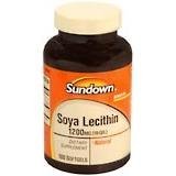 «Lécithine de soja 1200 gélules Mg complément alimentaire, au coucher du soleil - 100 Capsules