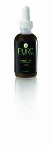 Les inventions pures Extrait de Thé Vert: Le vert Peach Peach Thé Vert Extrait, 2-Ounce Bottle