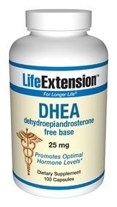 Life Extension DHEA, 25 mg, gélules, 100-Comte