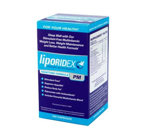 Liporidex PM - La nuit Fat Reducer formule et coupe-faim - 100 capsules à libération rapide