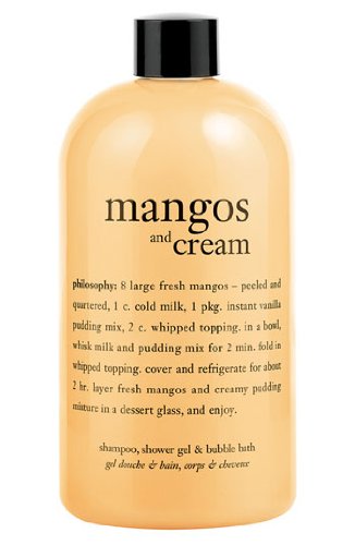 Mangos Philosophie et Shampooing Crème, Gel Douche et Bain Moussant 16 oz