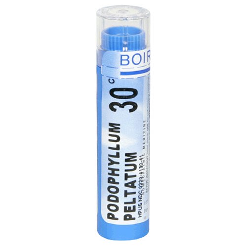 Médicaments homéopathiques Boiron Podophyllum Pelatum, Granulés 30C, 80-Count Tubes (Pack de 5)