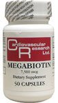 Megabiotin 7500 mcg 50 capsules de recherche cardiovasculaire