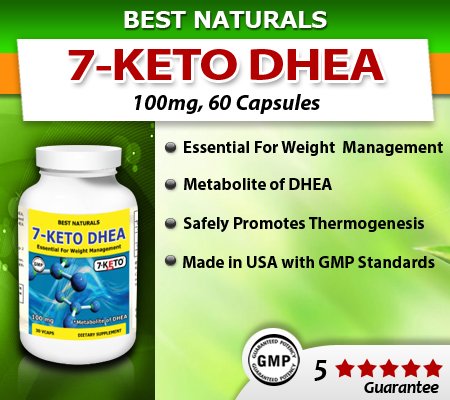 Meilleures Naturals, 7-Keto DHEA, Fat Loss Formula, 100 mg, 60 Vcaps