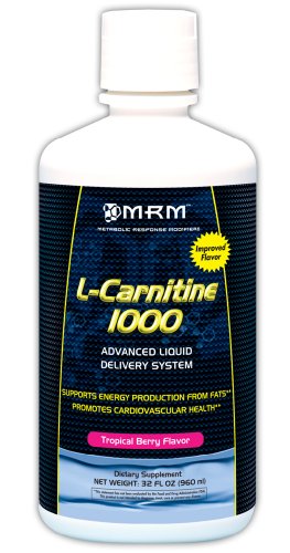 MRM L-CARNITINE 1000, Tropical Berry Flavor, 32 oz. Bottle