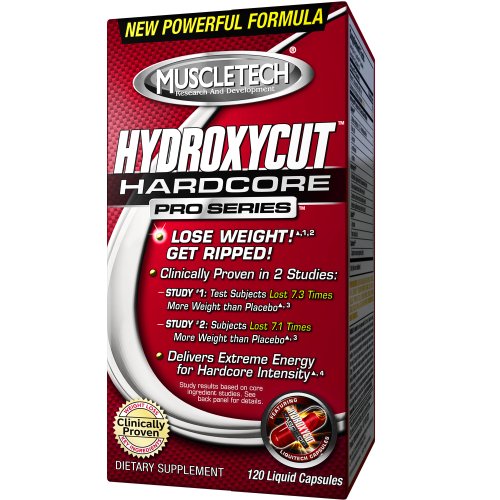 MuscleTech Hydroxycut Hardcore Pro Series - 120 Capsules liquides