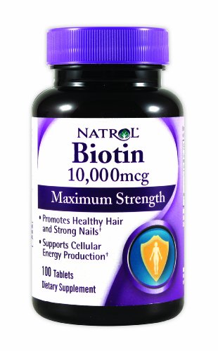 Natrol biotine 10.000 mcg, Maximum Strength, 100 comprimés