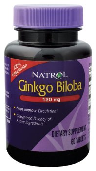 Natrol - Ginkgo Biloba, 120 mg, 60 comprimés