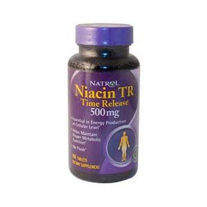 Natrol niacine Time Release Tr, Tablets 500mg, 100-Comte