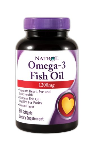 Natrol Omega-3 Huile de poisson 1200 mg, 60 Soft-gels