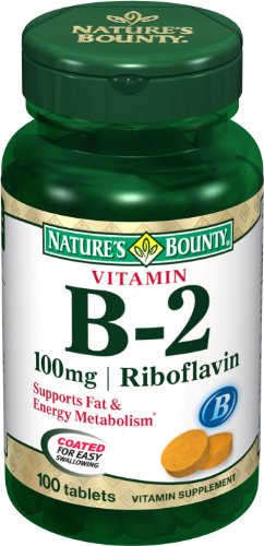 Nature B2 Vitamine Bounty, 100 mg, 100 comprimés (lot de 4)