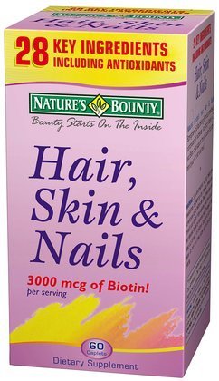 Nature Bounty cheveux, peau et ongles, 60 caplets