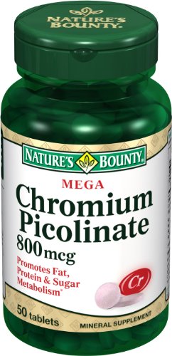 Nature Bounty Mega Chromium Picolinate 800 mcg., 50 comprimés