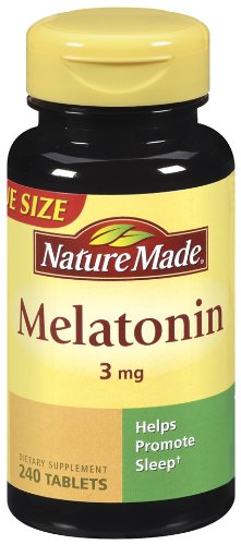 Nature Made comprimés de mélatonine, Taille Valeur, 3 mg, 240 Count