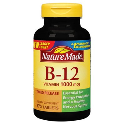 Nature Made Vitamine B-12 1000 mcg - 375 comprimés à libération temporisés