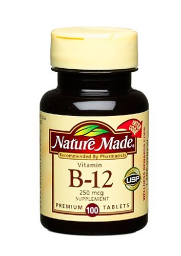 Nature Made Vitamine B-12 250mcg, 100 comprimés (lot de 3)