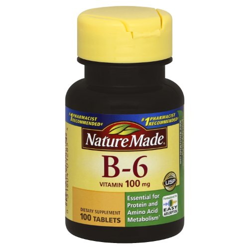 Nature Made Vitamine B-6 100 mg, comprimés, 100-Count (Pack de 2)