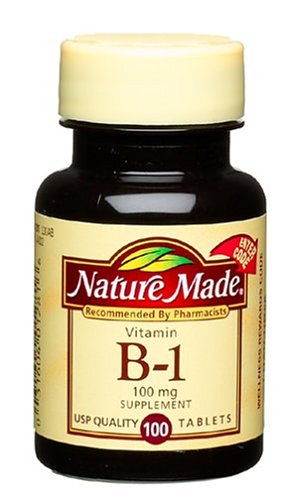 Nature Made Vitamine B1, 100mg, 100 Tablets (Pack de 6)