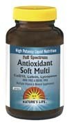 Nature Multi vie Antioxydant souple, plus CoQ10, la lutéine et le lycopène, 120 gélules