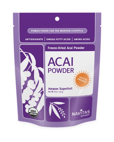 Navitas Naturals Acai Powder, 8-Ounce Pochettes