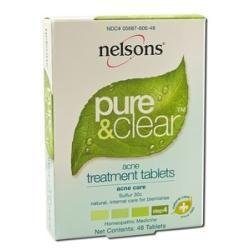 Nelsons comprimés Homéopathie Traitement de l'acné (soufre 30c) 48 comprimés