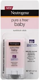 Neutrogena Crème solaire pour bébé Memory Stick Spf 60 +, 0,47 once Sticks