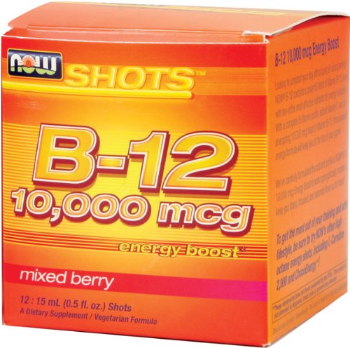 NOW Foods B-12 10 000 mcg Tirs Box Chef d'accusation 12