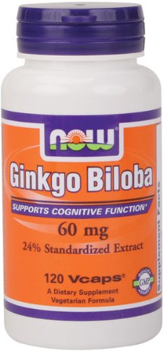 NOW Foods Ginkgo Biloba 60mg, 120 Vcaps