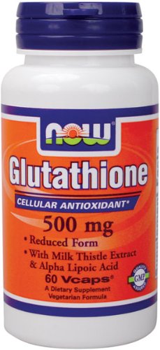 NOW Foods Glutathione 500 mg De plus, 60 Vcaps