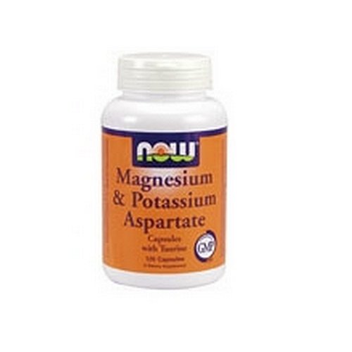NOW Foods Magnesium Aspartate de potassium et W / Taurine, 120 Capsules (Pack de 2)