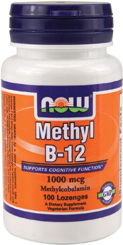 NOW Foods Methyl B-12 1000mcg, 100 Lozenges