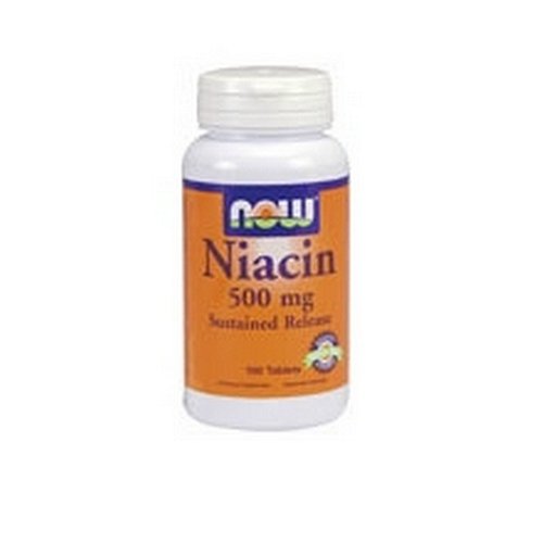 NOW Foods Niacin, 100 comprimés de 500mg / (Pack de 3)