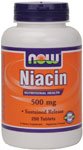 Now Foods Niacin 500mg, 250 Comprimés