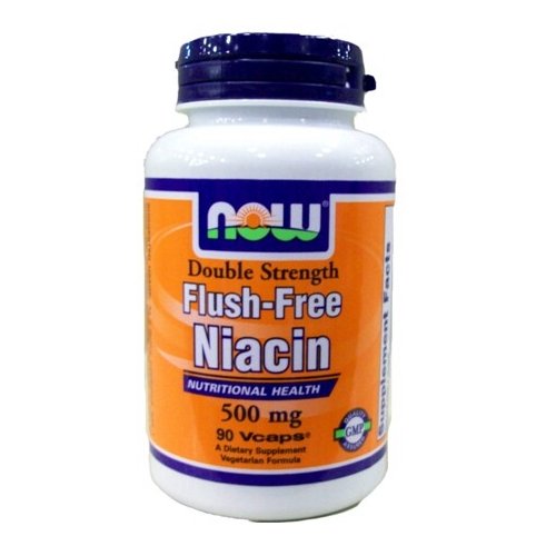 NOW Foods Rincer gratuit niacine Double Strength, 500mg, 90 capsules végétariennes-