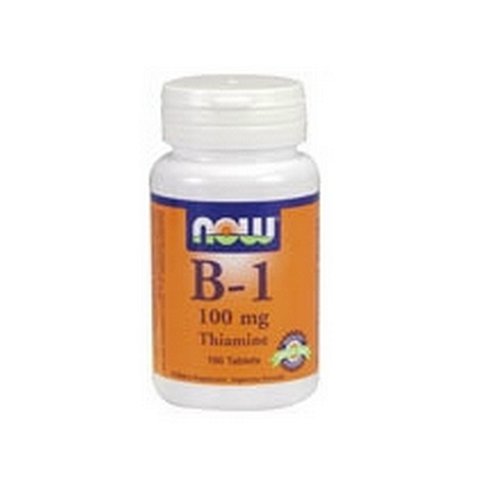 NOW Foods Vitamin B-1 (thiamine), 100 comprimés 100mg / (Pack de 4)