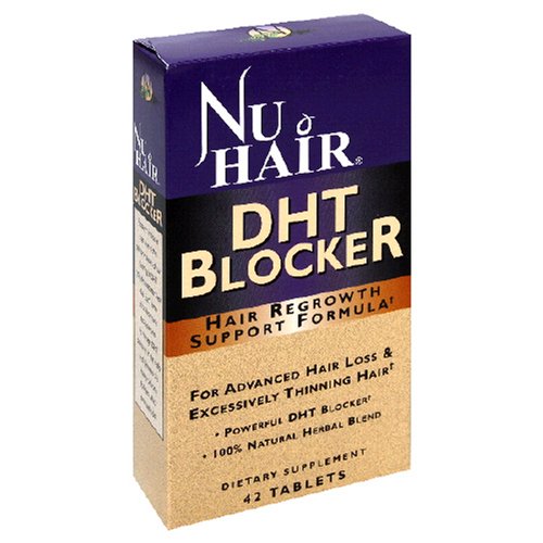 Nu Hair DHT Blocker cheveux repousse des comprimés de soutien Formula, 42-Count Bottle