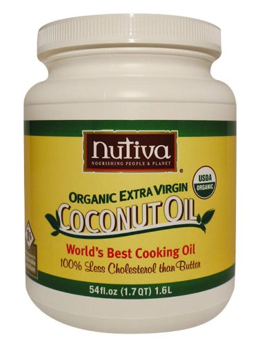 Nutiva Organic Extra Virgin Coconut Oil, 54-Ounce Conteneurs (pack de 2)