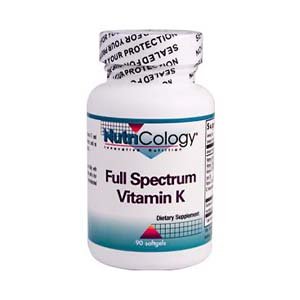 Nutricology Full Spectrum vitamine K, Capsules, 90-Count