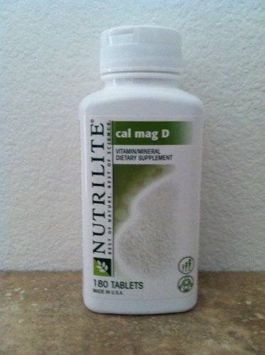 NUTRILITE Cal Mag D - Aide à prévenir l'ostéoporose avec calcium et vitamine D - 180 Usage (s) par Bouteille
